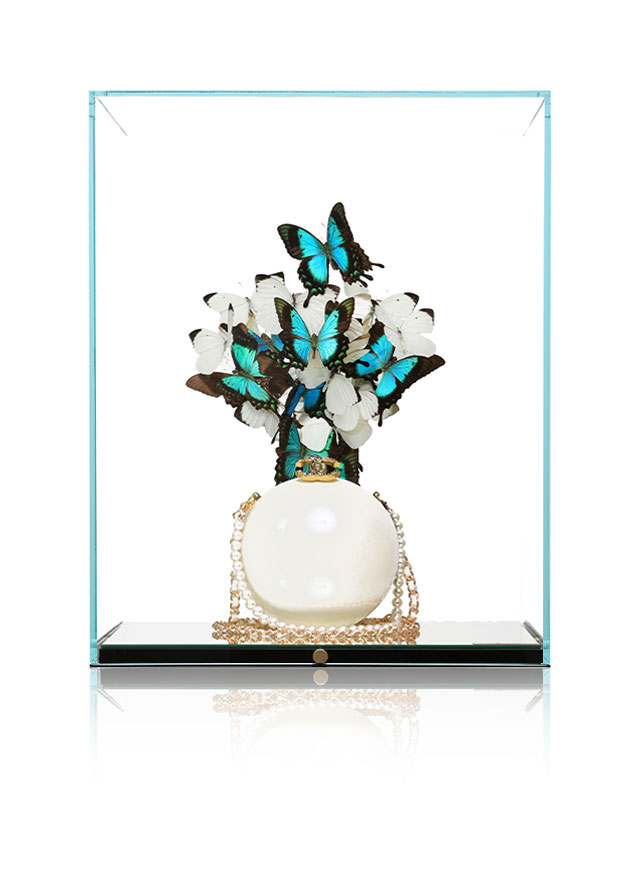 Roman Feral's Artwork Combines Real Butterflies With Designer