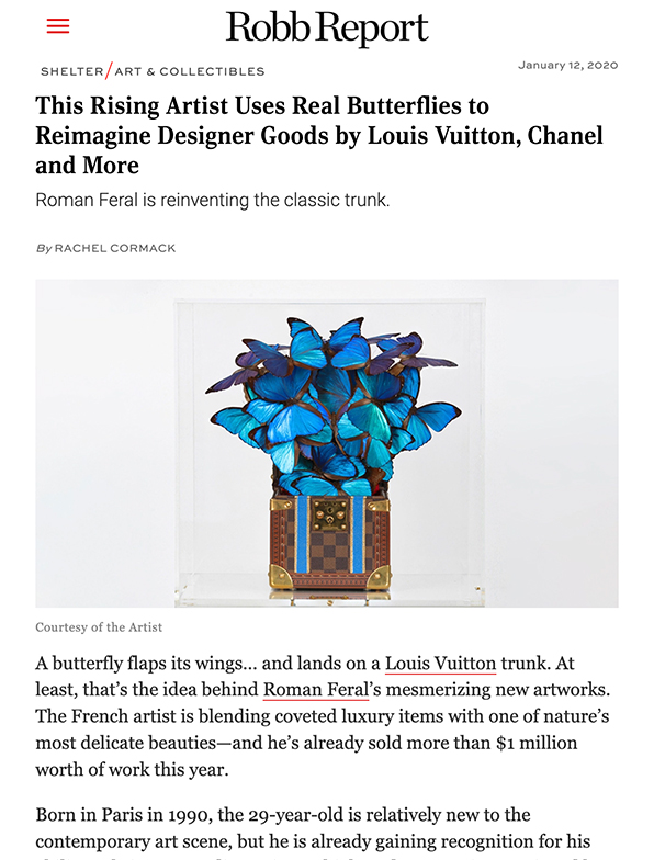 Love Louis Vuitton Work of Art by Parisian Artist Roman Feral Signed